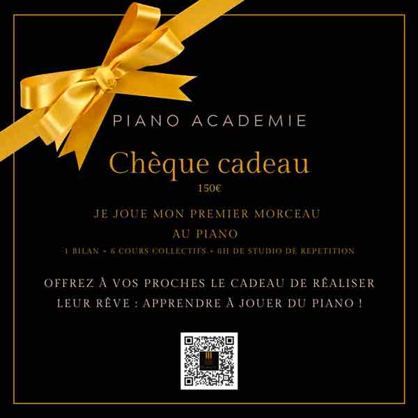 Carte Cadeau Cours de Piano